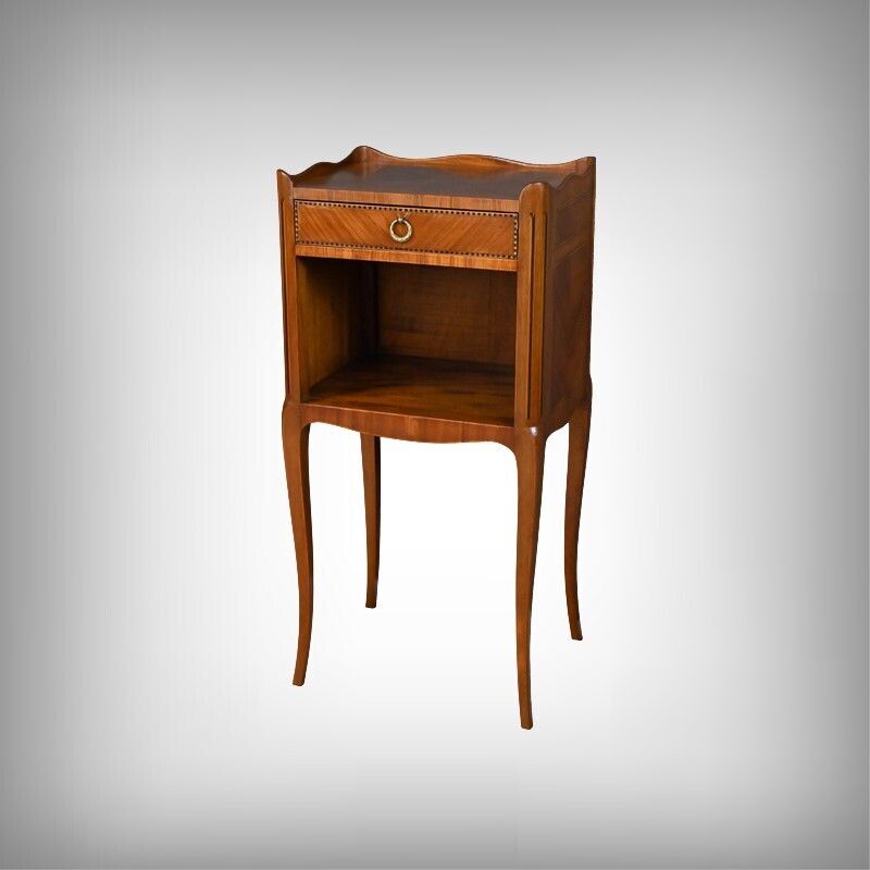 Marquetry Coffee Table, Louis XV Louis XVI Transitional Style – Mid 20th Century