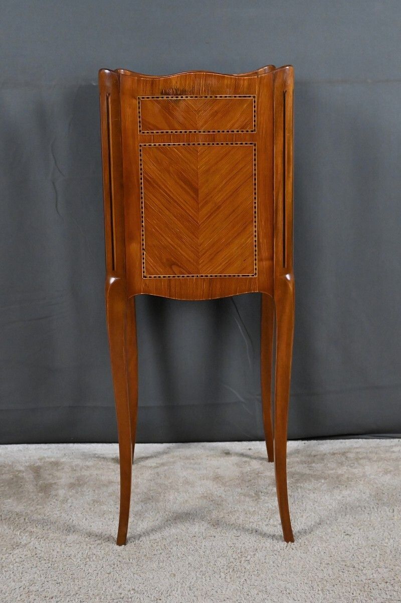 photo vinterior Marquetry Coffee Table, Louis XV Louis XVI Transitional Style – Mid 20th Century