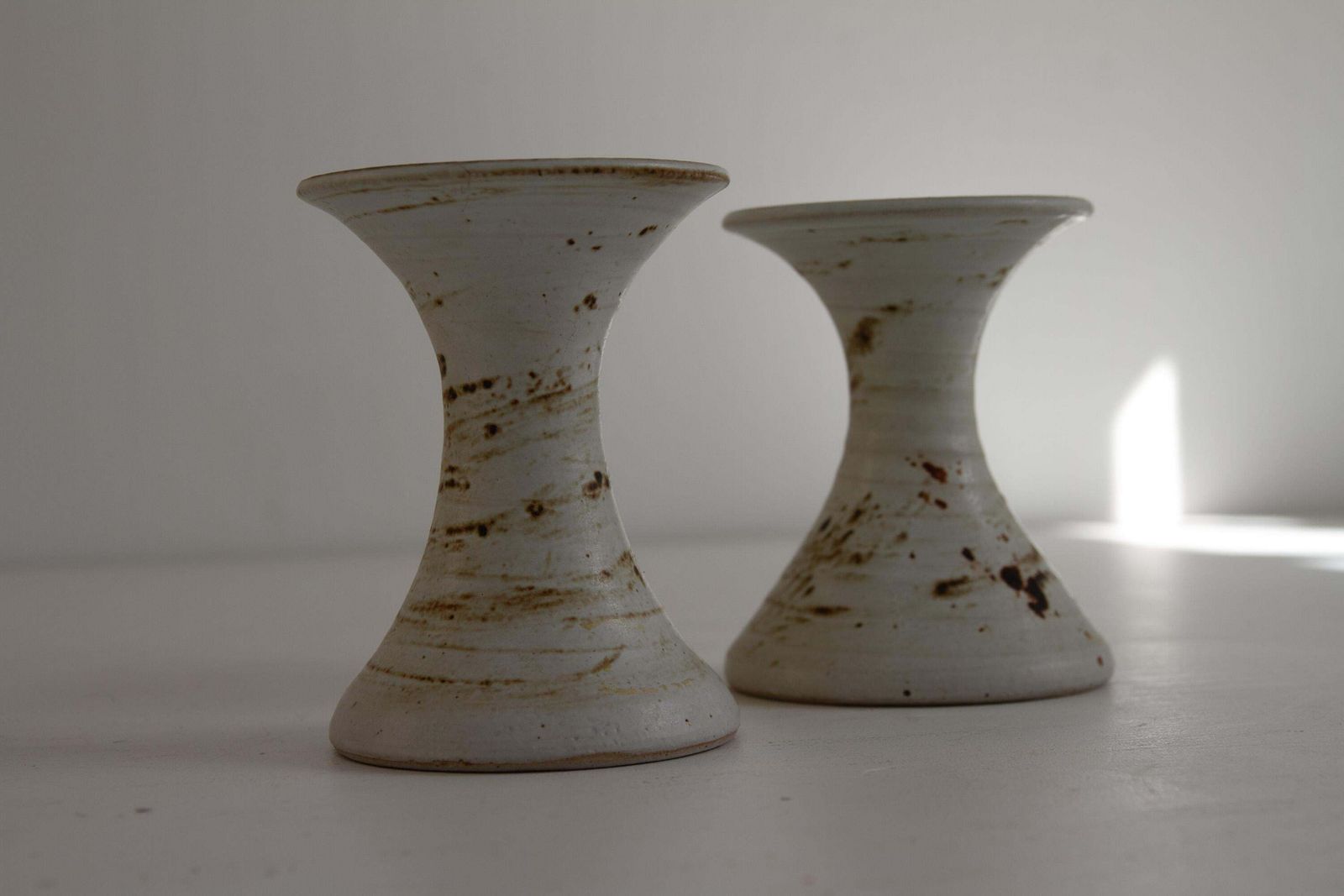 Danish Mid Century Ceramic Candle Holders, 1960s. Set Of 2. photo vinterior