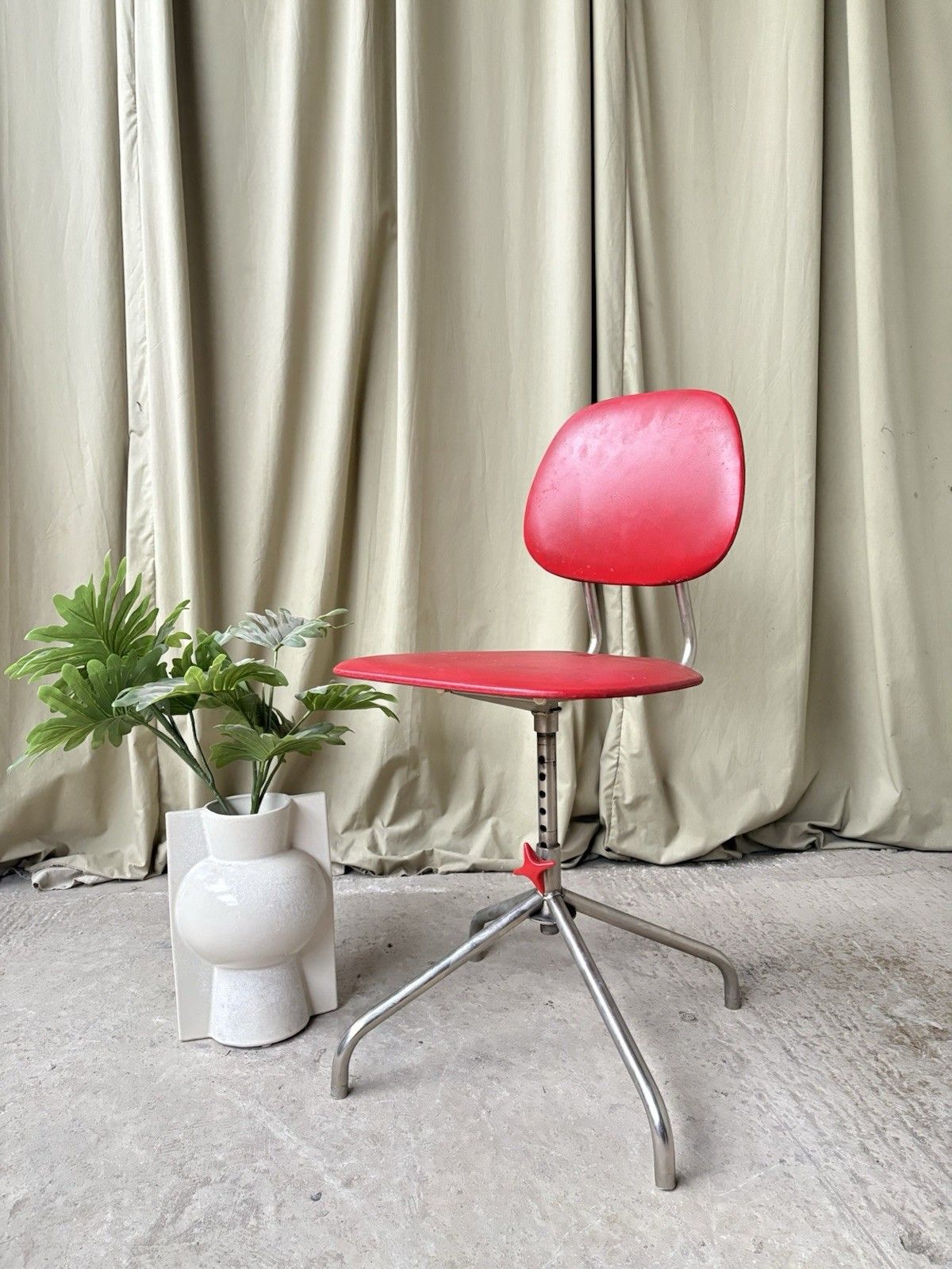 Vtg Mid Century Danish Post Modern  Modernist Desk Task Chair 1191