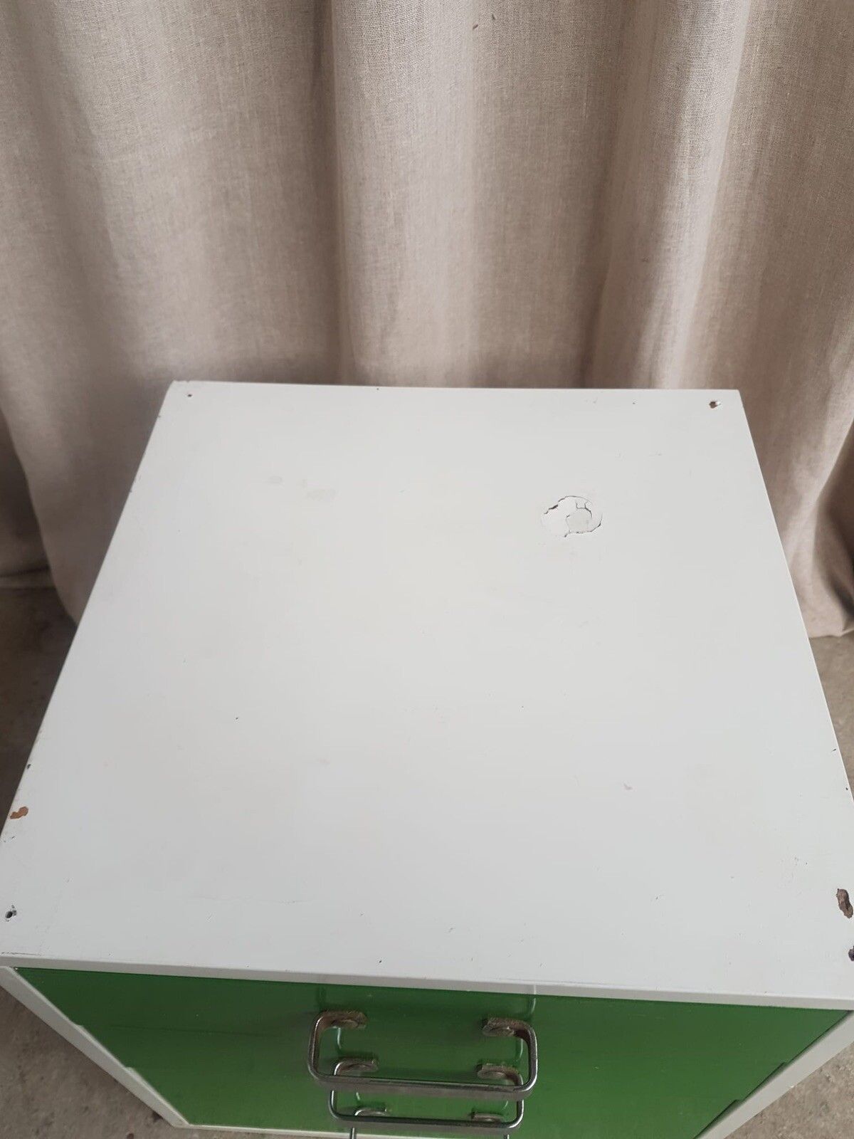90.0 Vtg Late Mid Century Small Chest Of Filing Drawers Scandi Danish Retro R616 photo