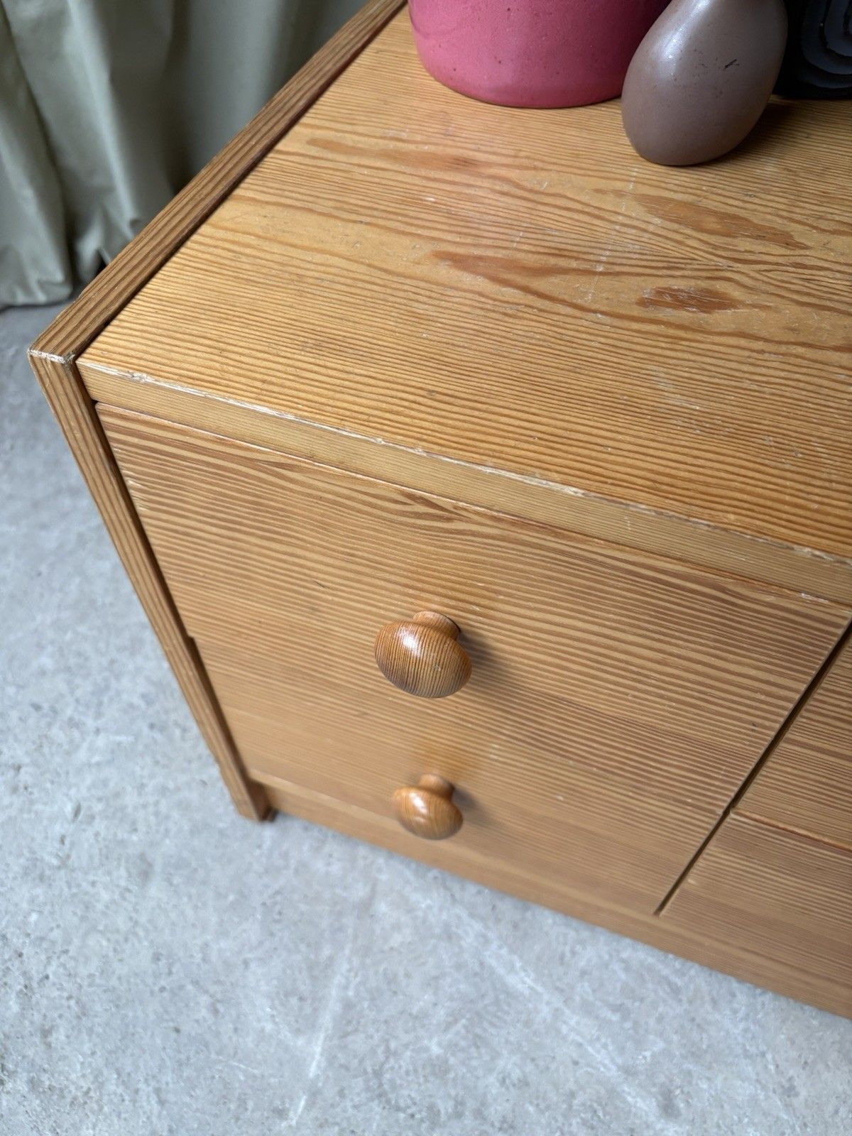 photo for sale Vtg Late Mid Century East German Low Chest Drawers Scandi Danish Sideboard R1190