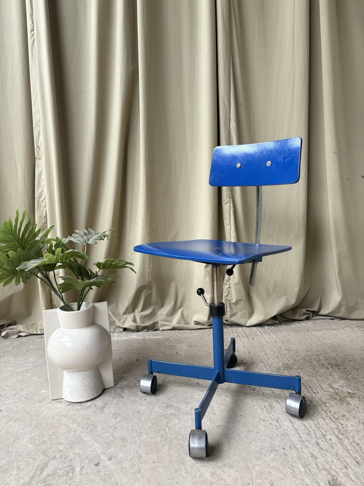 Vtg Mid Century Danish Jorgen Rasmussen Kevi Modernist Desk Task Chair 1185