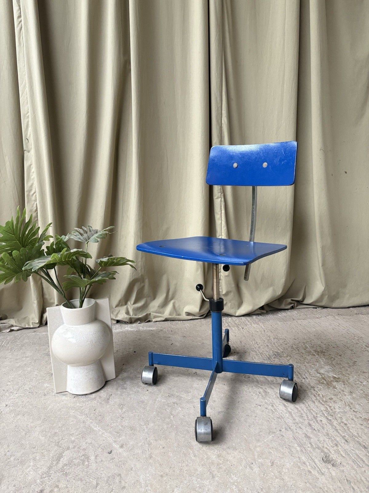 Vtg Mid Century Danish Jorgen Rasmussen Kevi Modernist Desk Task Chair 1185 photo for sale