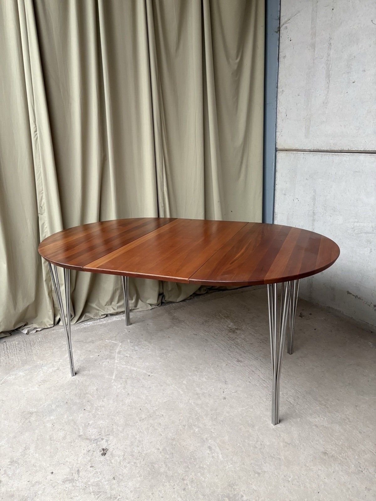 Furniture Vtg Late Mid Century  A/S Haslev Møbelsnedkeri Danish Dining Table Scandi R1186 photo