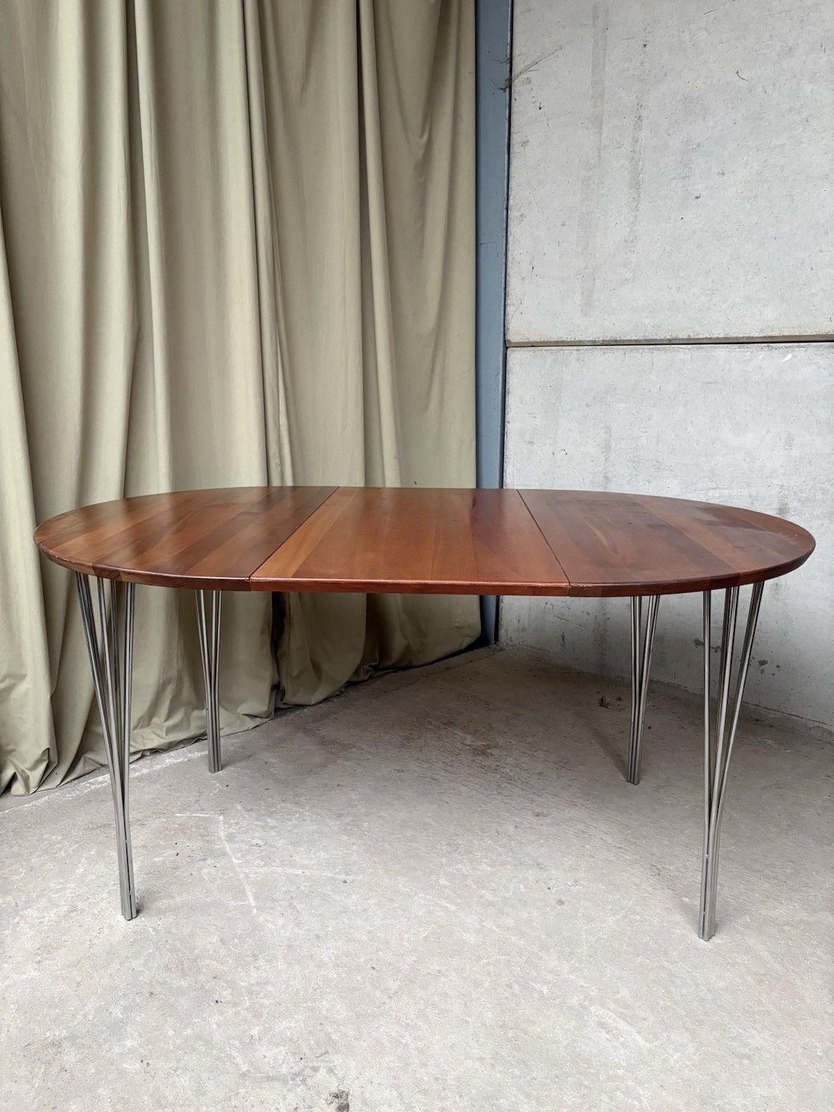 750.0 Vtg Late Mid Century  A/S Haslev Møbelsnedkeri Danish Dining Table Scandi R1186 photo