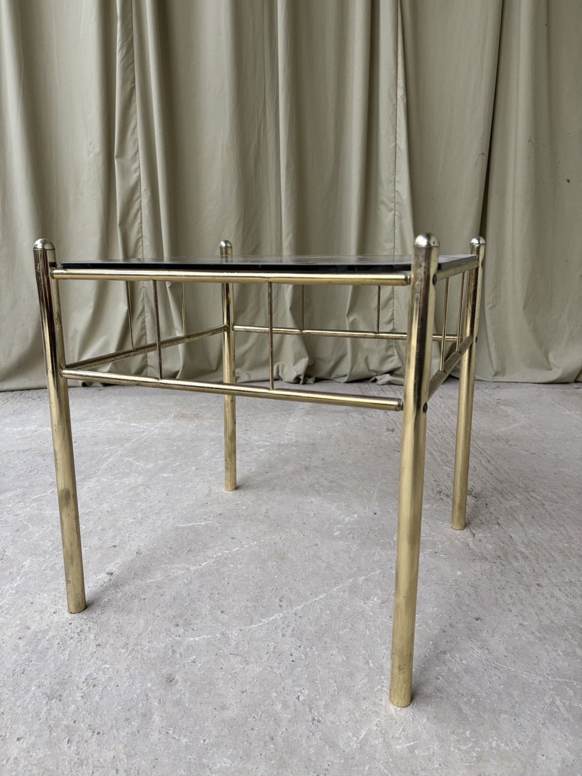 Vtg Late Mid Century Hollywood Regency Style Side Table Italian Retro R959 photo 110.0
