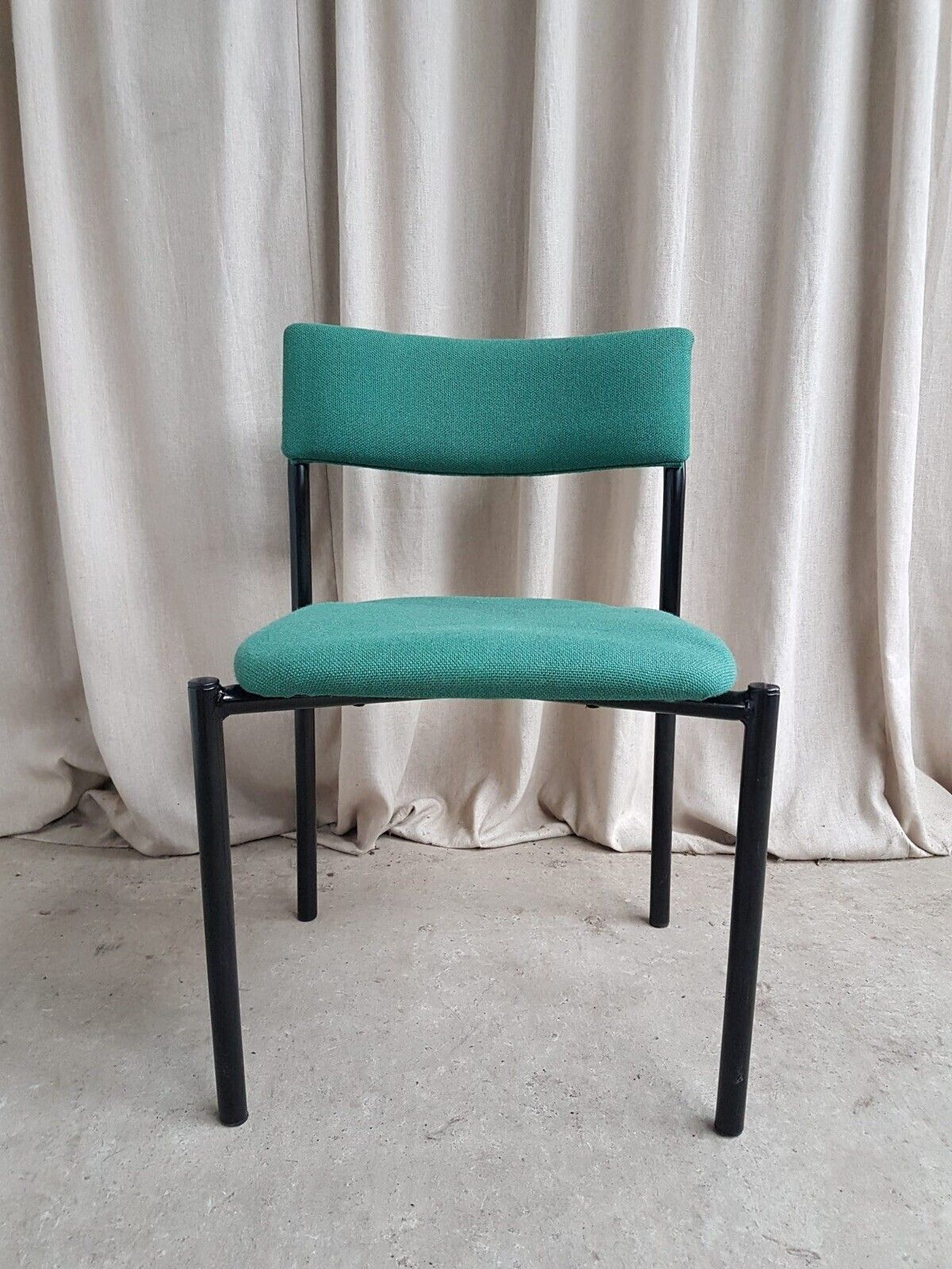 photo furniture Vtg Late Mid Century Modernist Post Modern Style Dining Side Desk Chair R735
