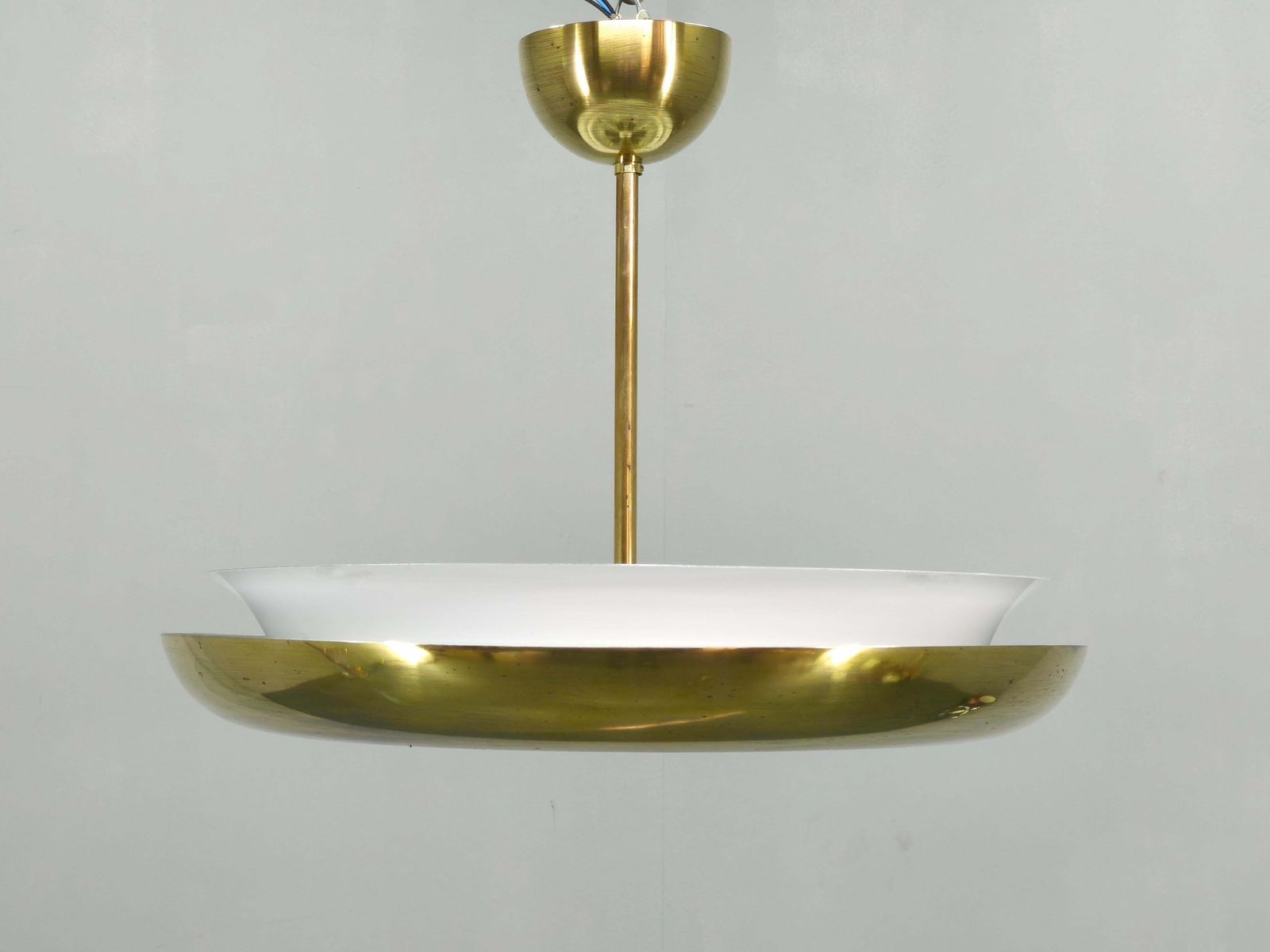 816.0 Josef Hurka art deco ufo-hanglamp, Tsjecho-Slowakije jaren 1930 photo