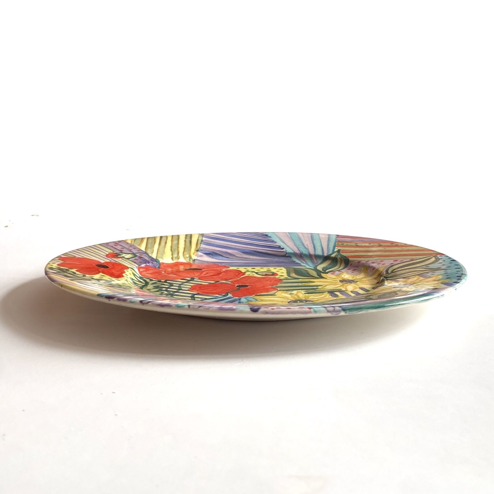 Janet Parker Laird Studio Pottery Halla Collection Charger 13", Poole Pottery Delphis Artist photo Home Decor