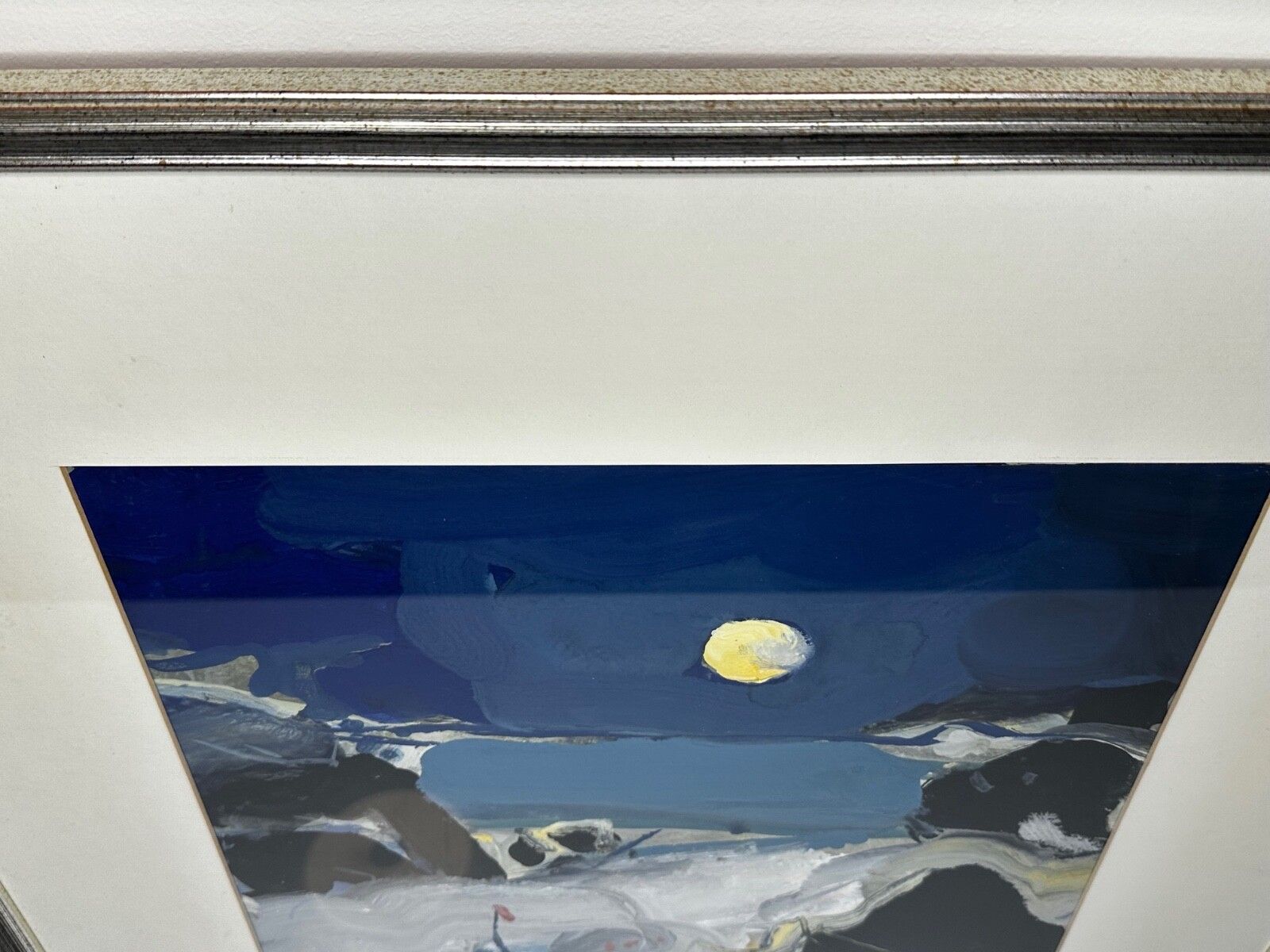 Schilderij Verlicht Maanlicht Kust Nacht Strand Door James Downie Robertson Rsa photo vinterior