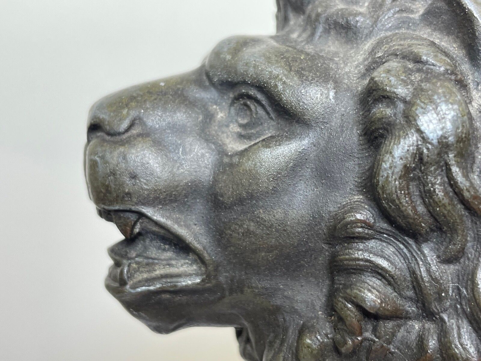 19th Century Bronze Small Model Lion Sculpture photo buy