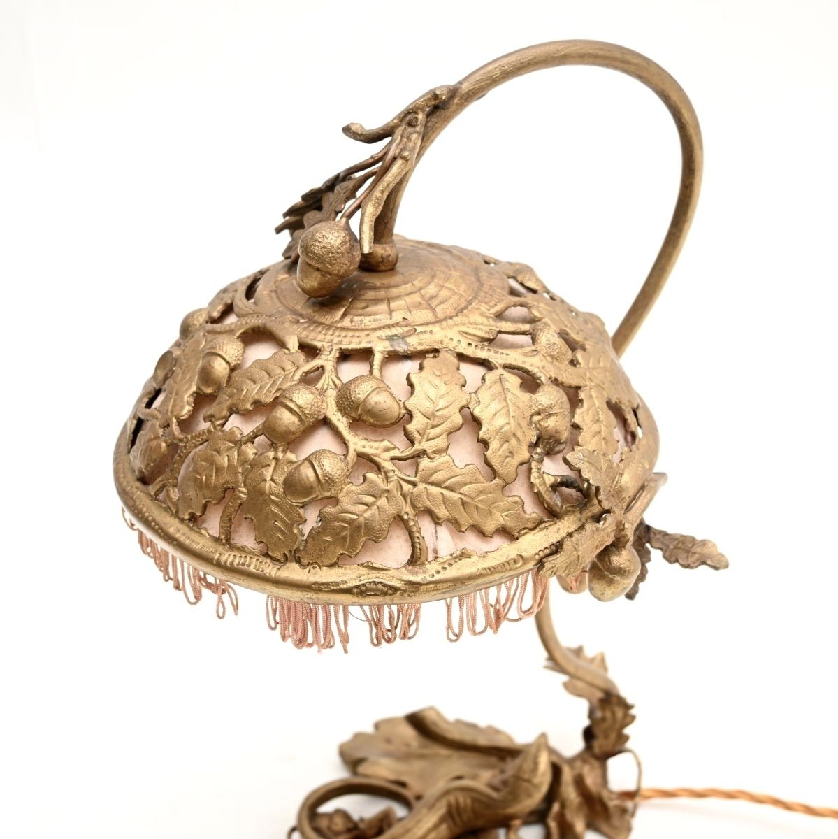 Antique French Art Nouveau Bronze Desk Lamp photo buy