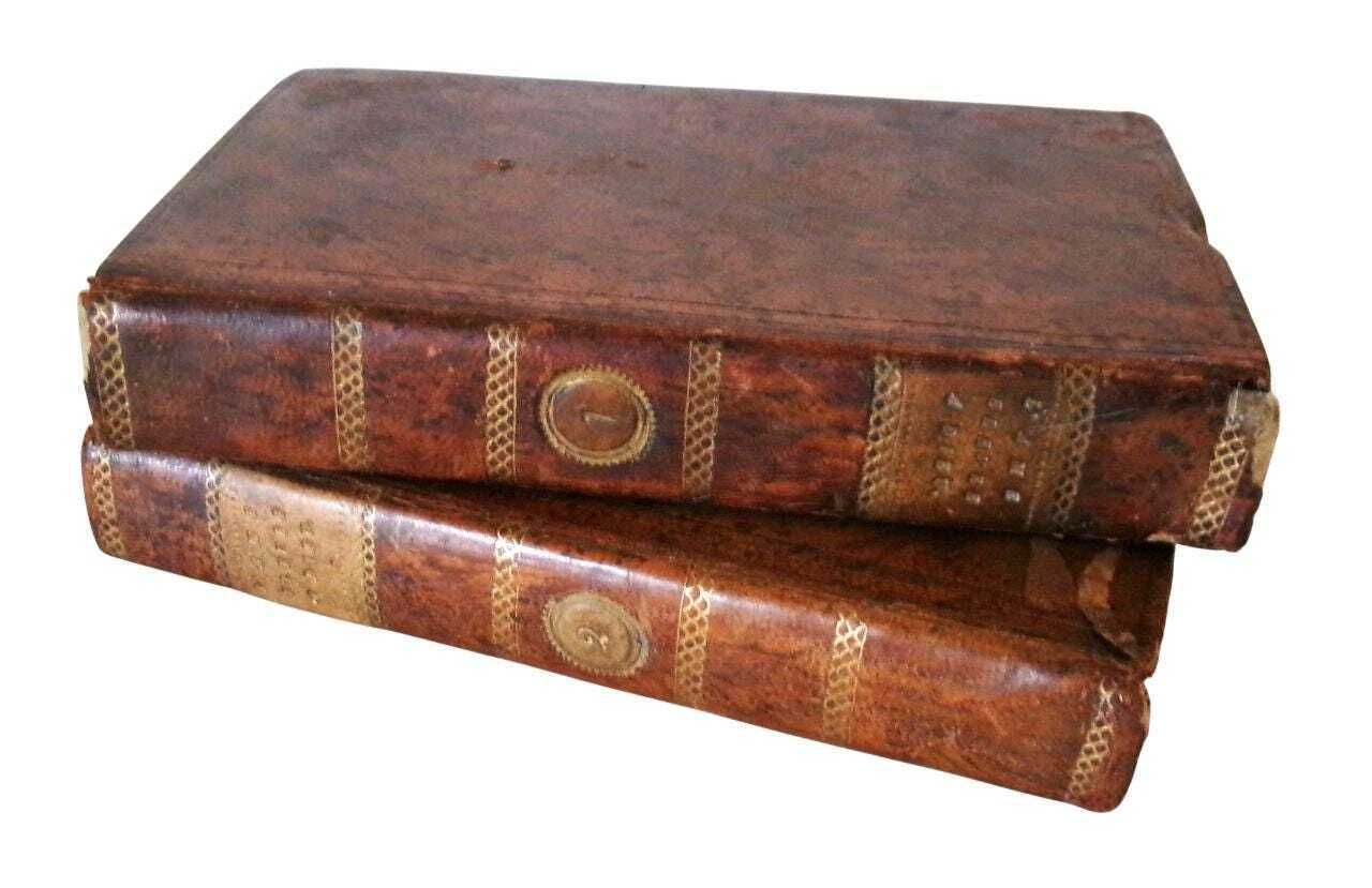 1804 French Religious Books: The Soul Raised To God, Barthélemy Baudrand, Georgian Leather Books photo for sale
