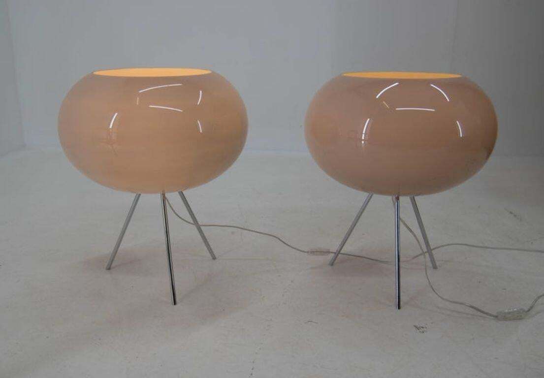 photo for sale Lampadaire en verre et acier, Fontana Arte, années 2010
