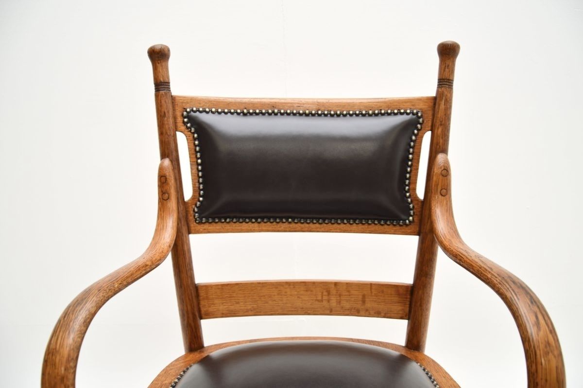 Antique Victorian Bentwood And Leather Swivel Desk Chair photo 975.0