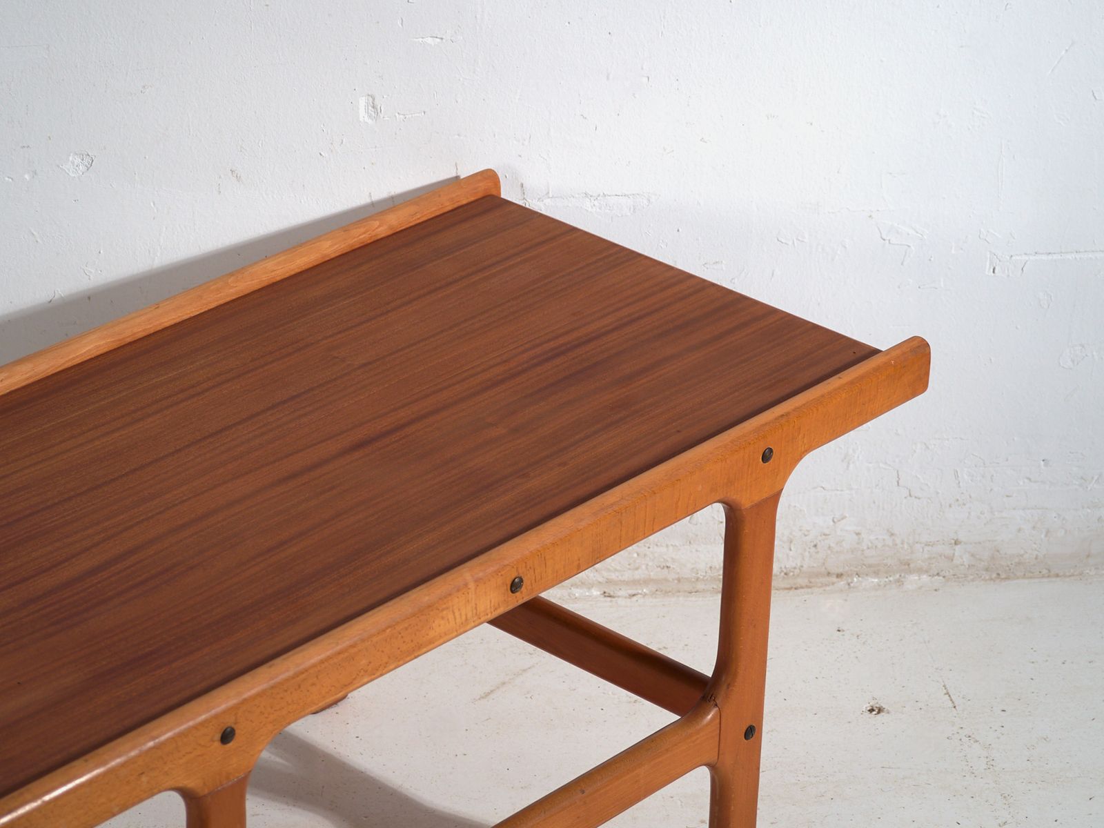 Vintage Scandinavian Style Coffee Table In Teak And Beech  Scandinavia Circa 1960 photo furniture