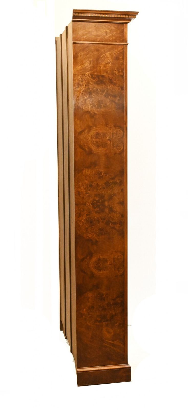 Furniture Pair Walnut Bookcases   Regency Sheraton Open Front Bespoke photo