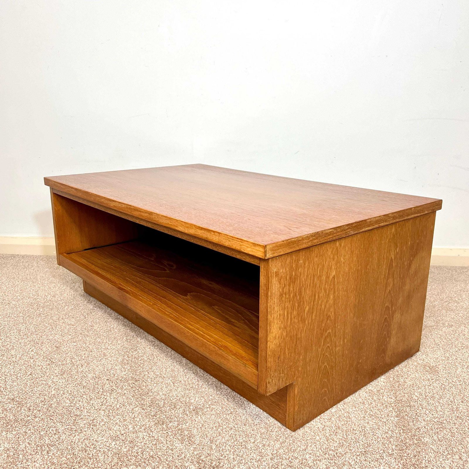 photo for sale Mid Century Teak Media Unit , Tv Stand With Sliding Shelf