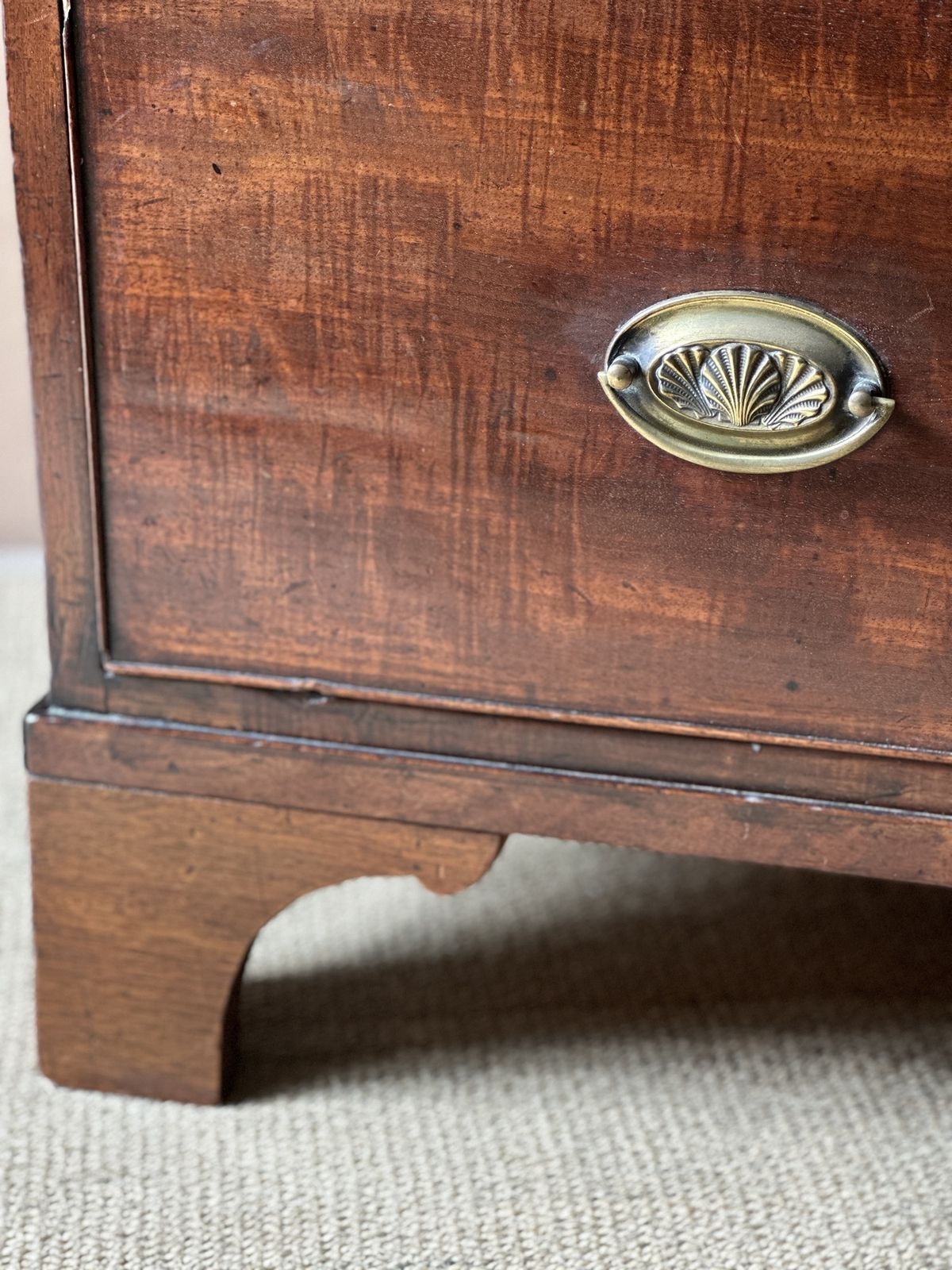 Small Chest Of Drawers Mahogany 92cm Wide photo Furniture