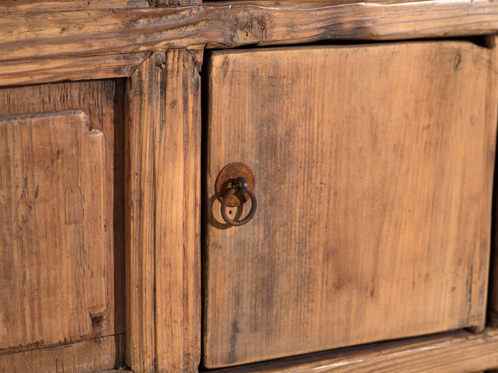 Antique Tall Cabinet In Pine Wood – Lanzhou, C.1900 photo Furniture