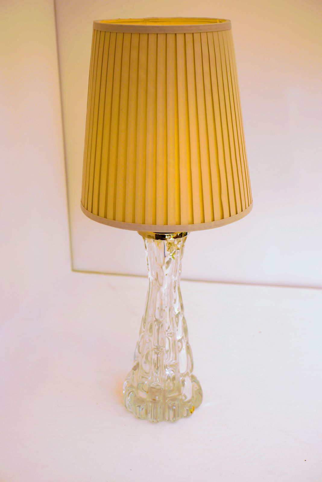 Lampe de table en cristal par Carl Fagerlund pour Orrefors photo vinterior