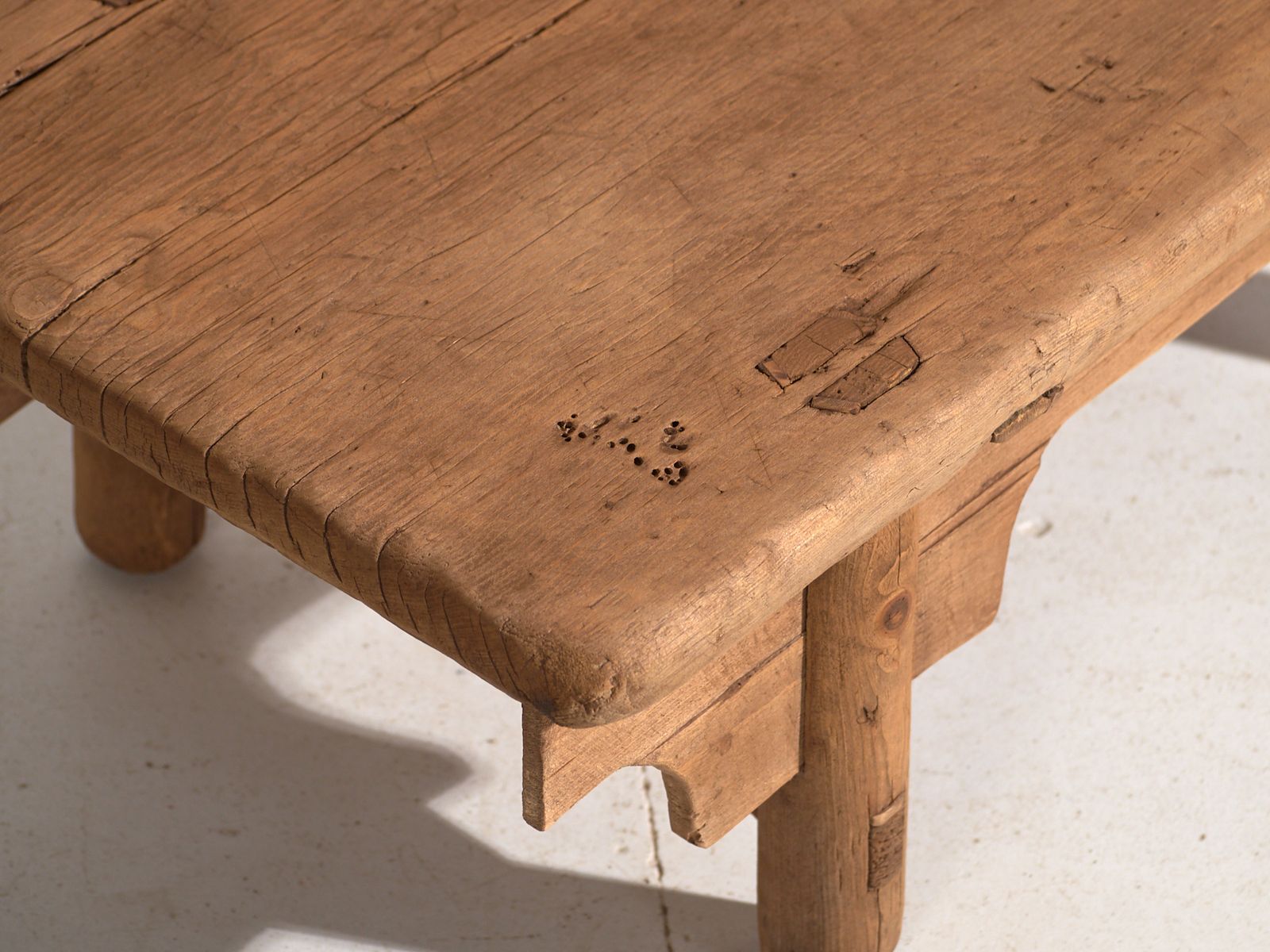Antique Low Table In Pine Wood – China, Circa 1930 photo for sale