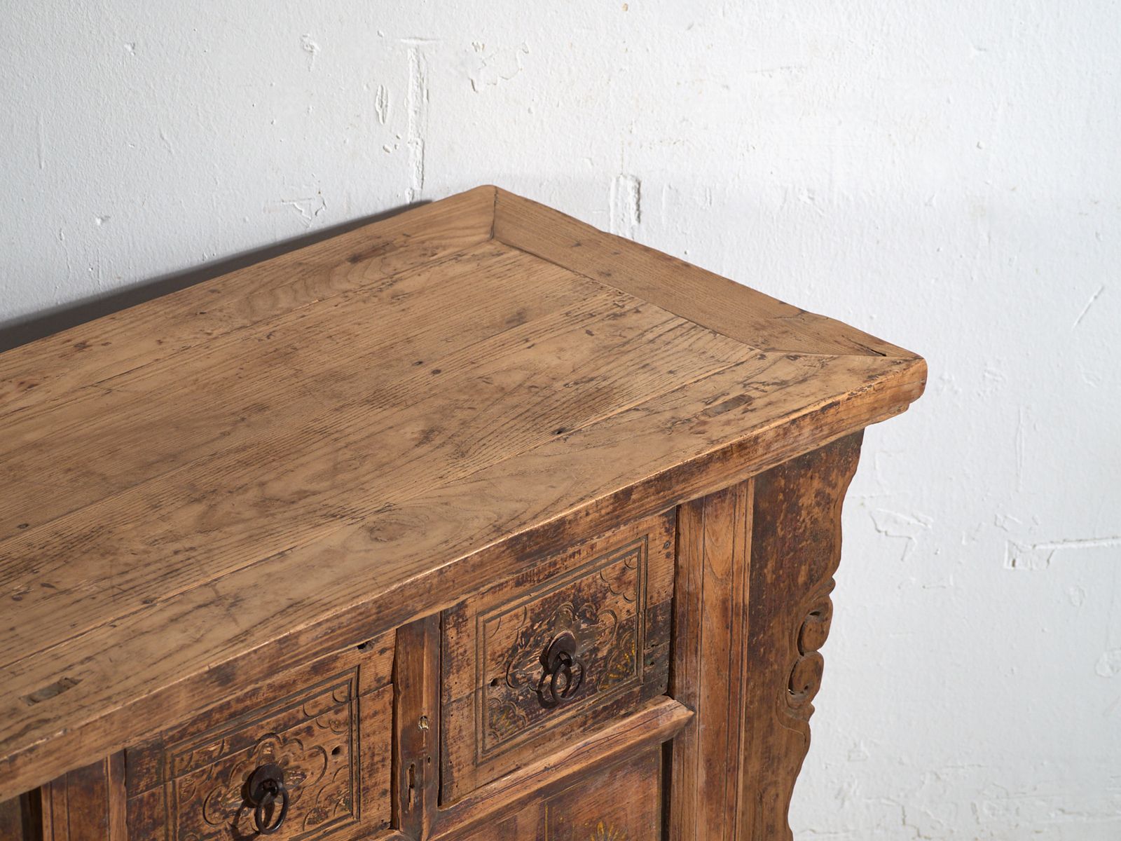 Antique Carved Console In Pine Wood – China, Circa 1900 photo furniture