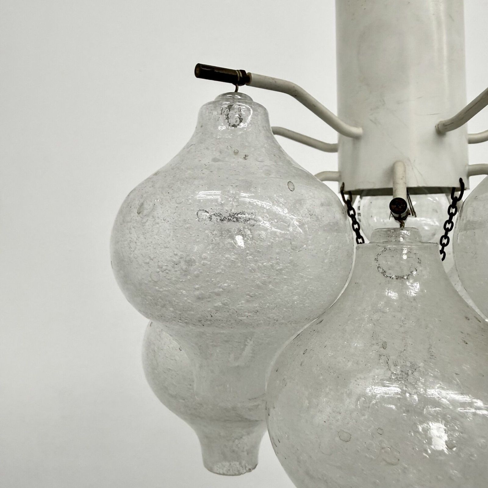 Mid-Century Tulipan glazen plafondlamp van Kalmar, Oostenrijk, ca. jaren 1960 photo buy