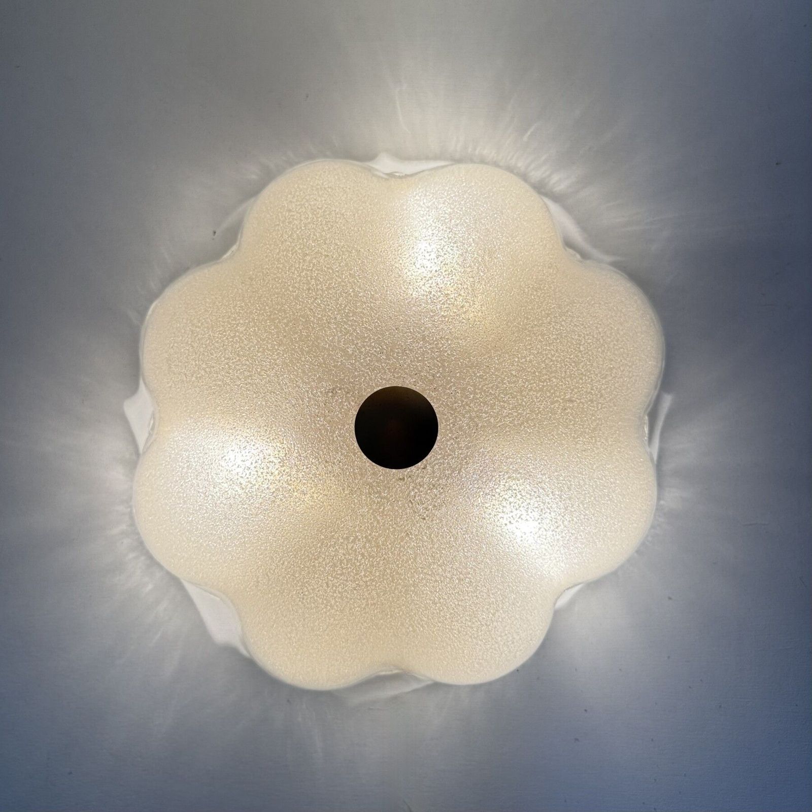 La Murrina Italian Glass Ceiling Lamp , 1970s photo furniture
