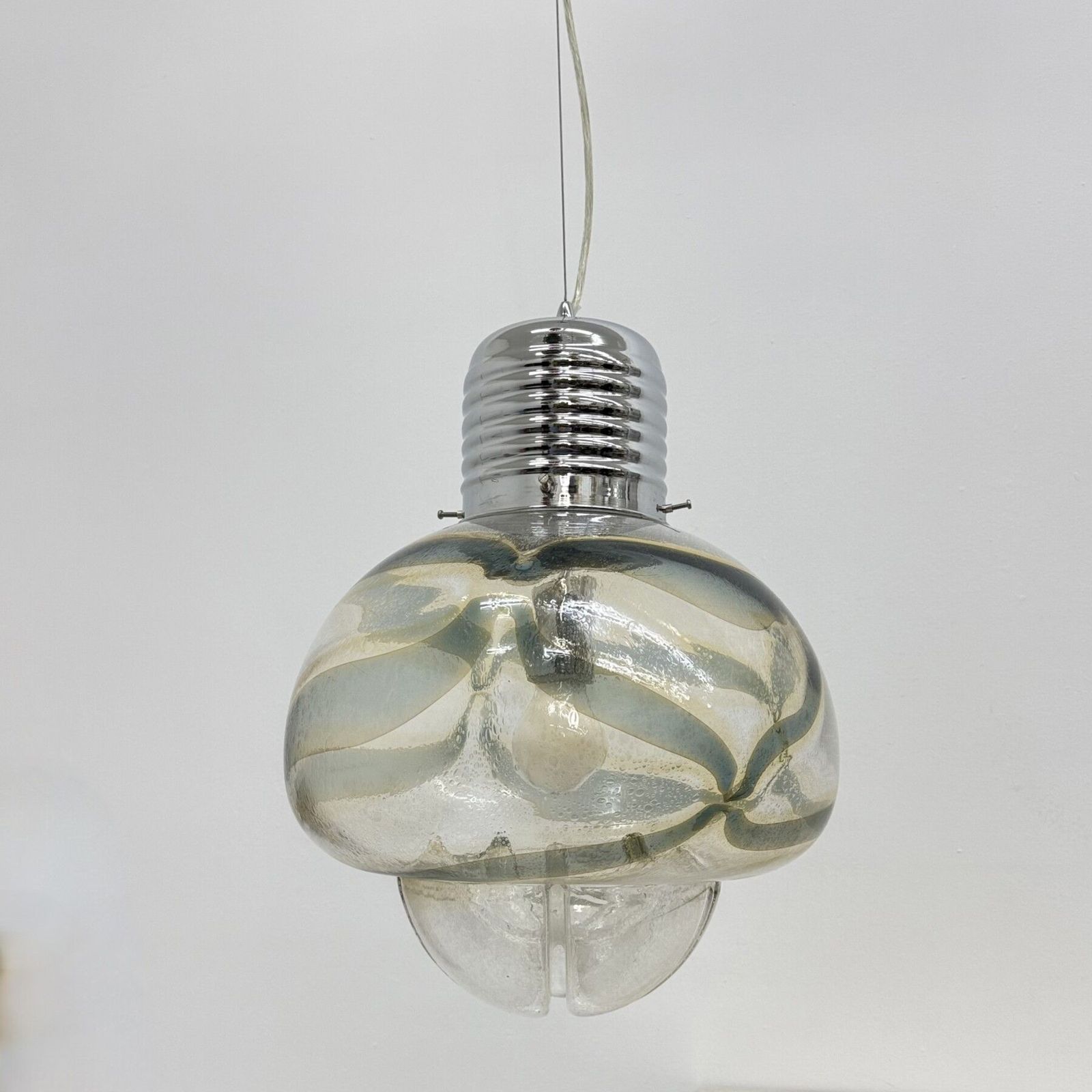 photo for sale Grote Mazzega glazen hanglamp, jaren 1970, Italië