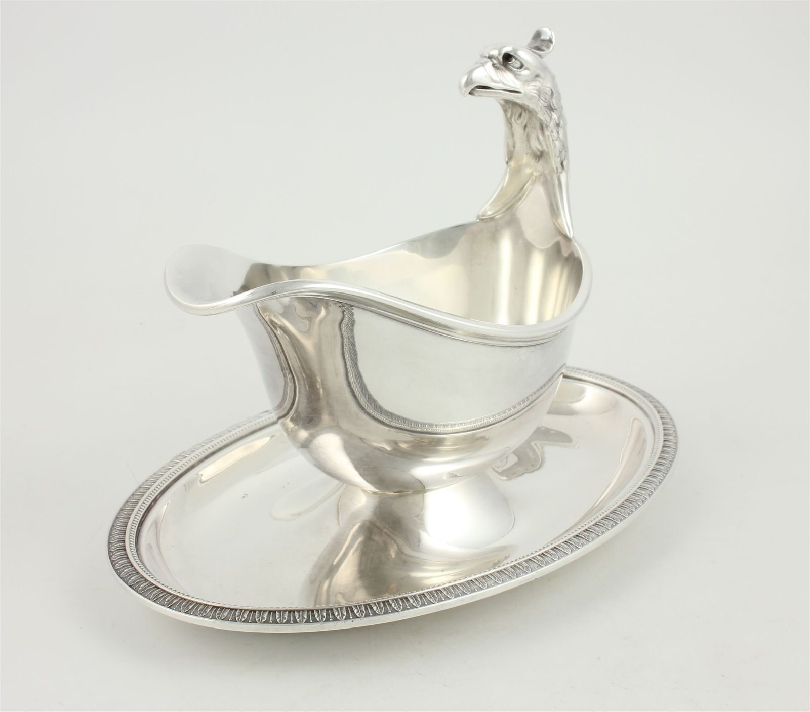Silver Plate Christofle Gallia Eagle Sauce Boat. French Gravy Sauciere. photo for sale