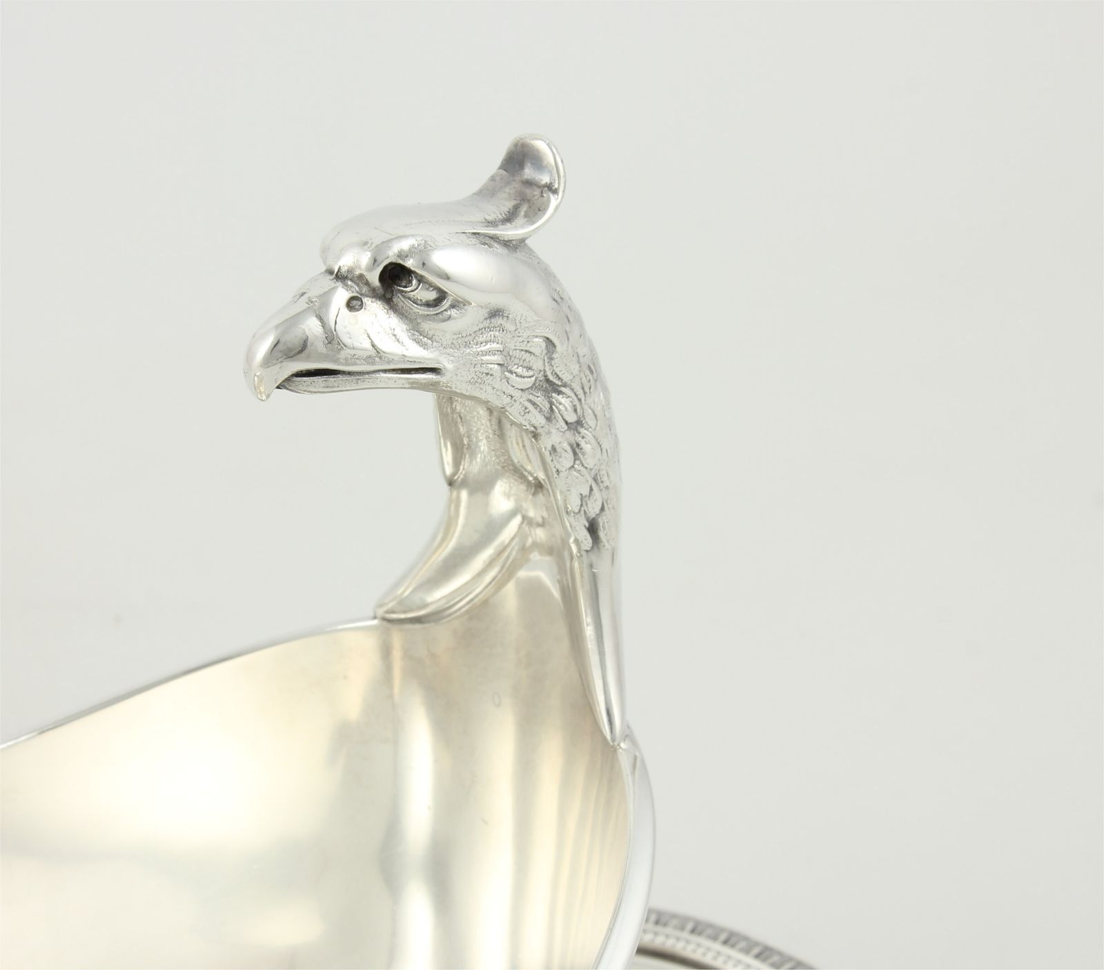 photo vinterior Silver Plate Christofle Gallia Eagle Sauce Boat. French Gravy Sauciere.
