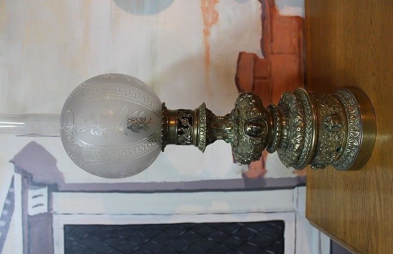 Pair Of Nap Bronze Lamps. III photo furniture