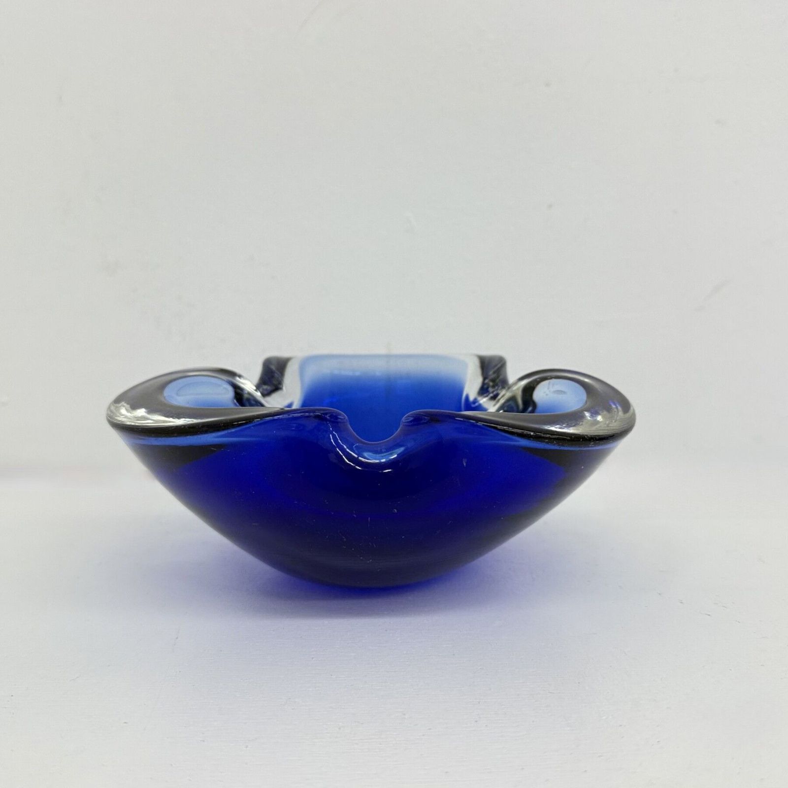 Mid Century Design Set Of 6 Blue Murano Glass Bowls, 1970’s photo vintage