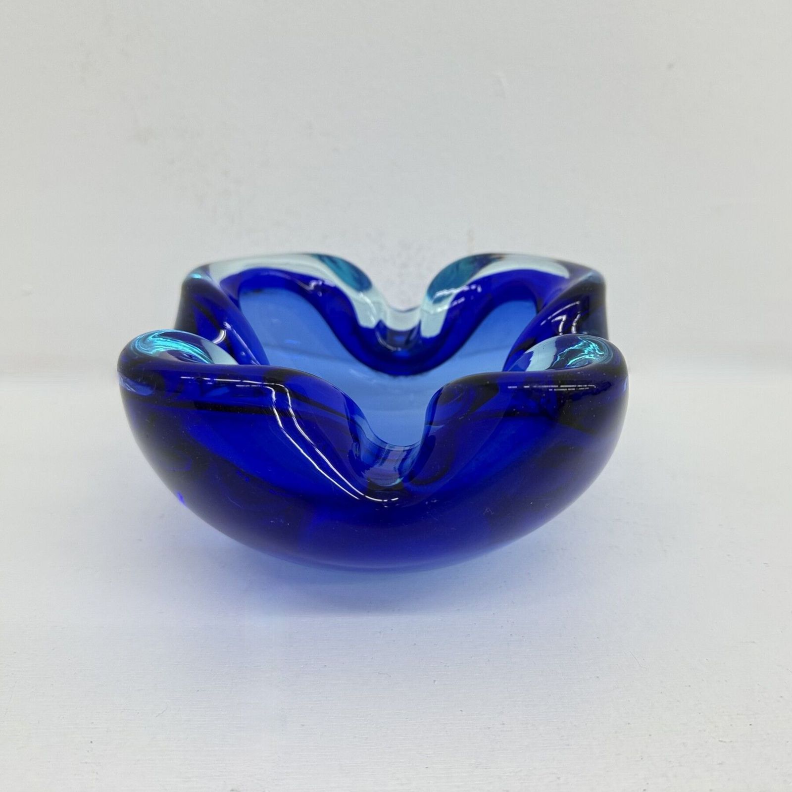 photo for sale Mid-Century Design Set van 6 Blauwe Murano Glazen Schalen, jaren 1970