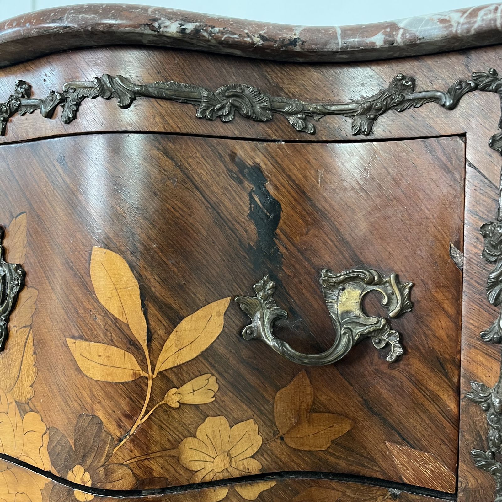 photo for sale Antique Rosewood Marquetry Chest Of Drawers