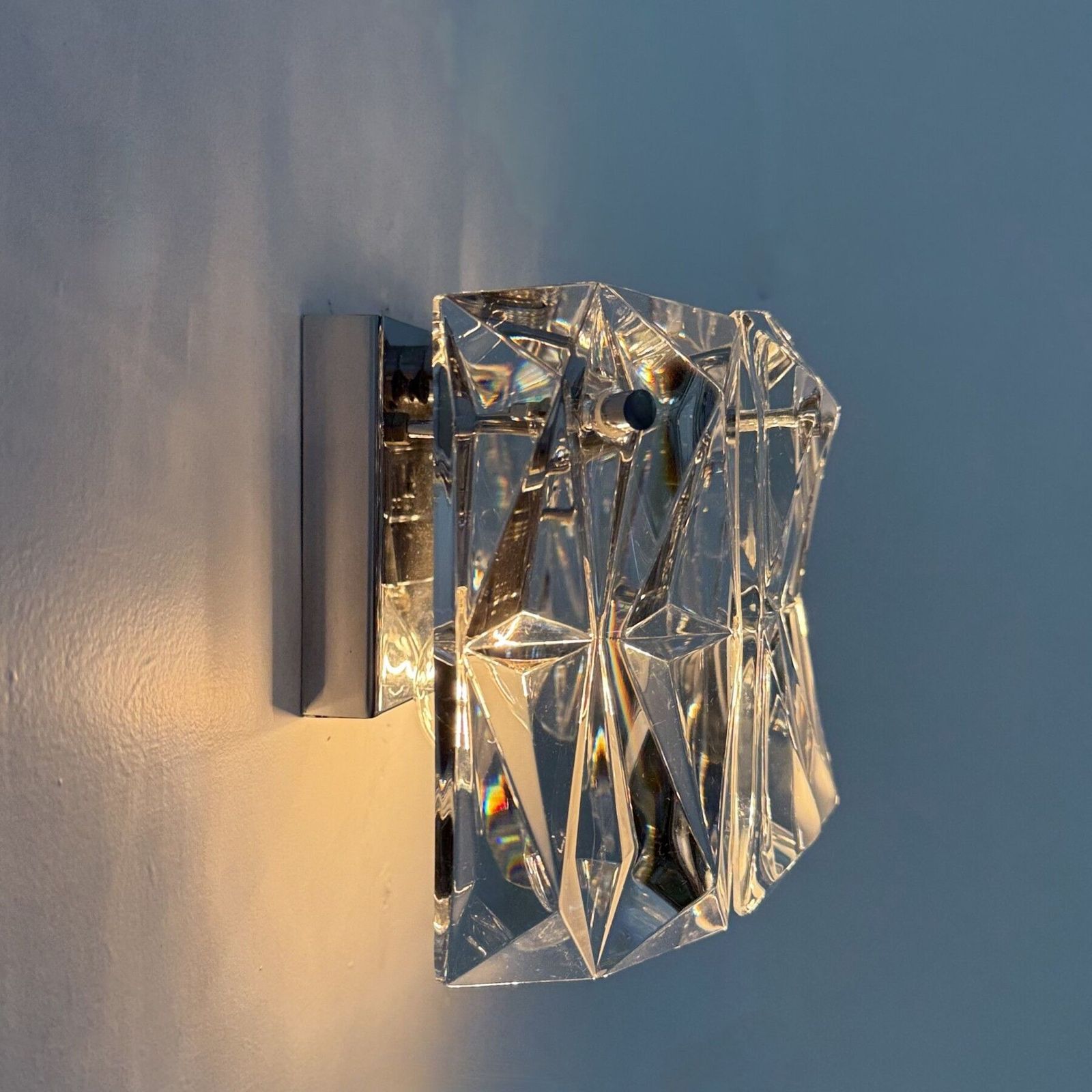Crystal Sconce By Kinkeldey, Germany , 1970s photo 376.0