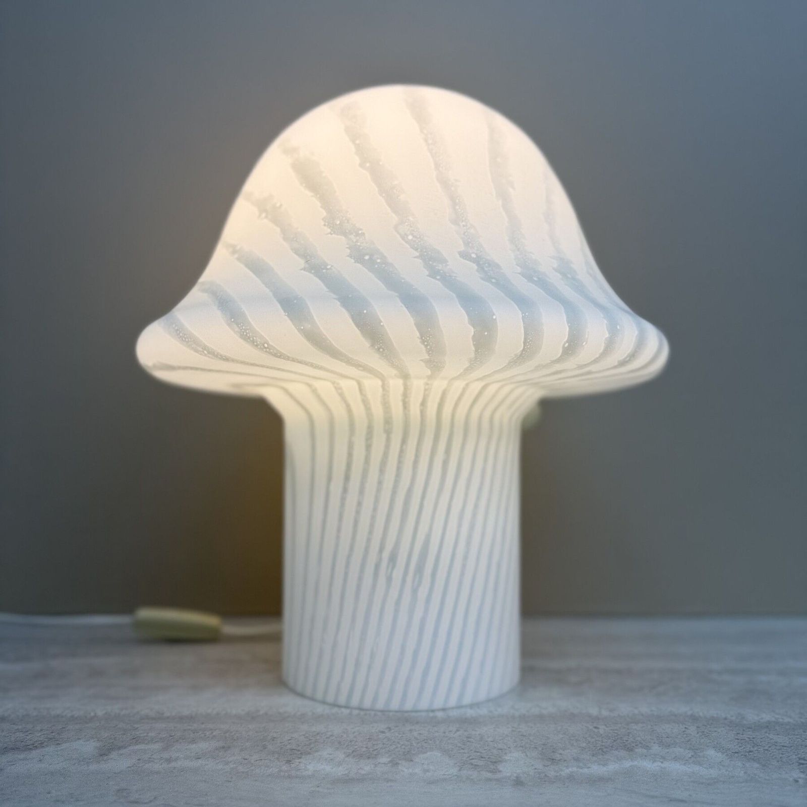 Peil & Putzer Mushroom Zebra Table Lamp , 1970’s