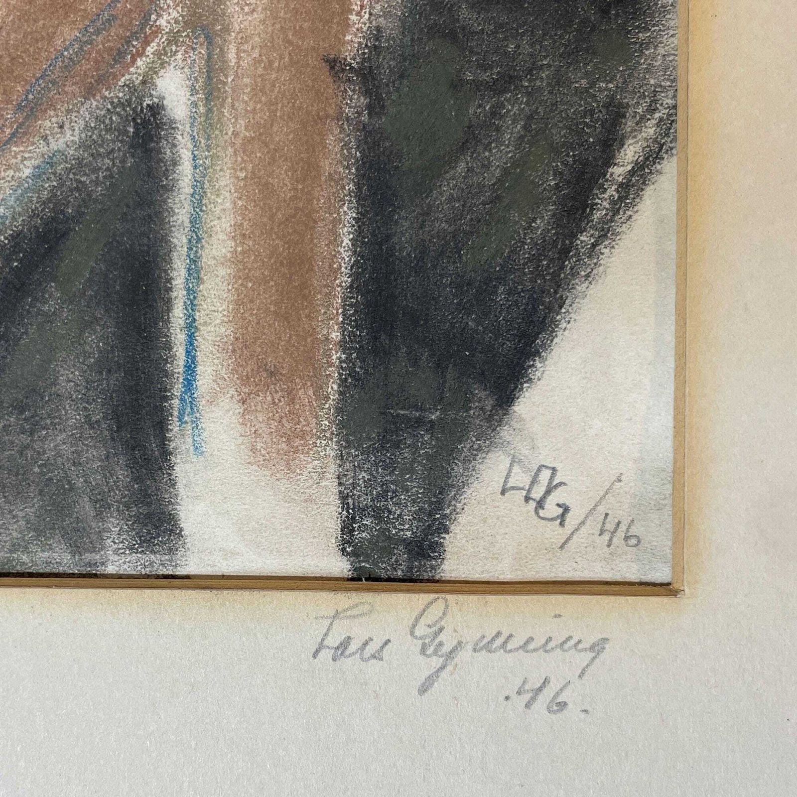 photo furniture Swedish Still Life Drawing, Mid Century Scandinavian Art, Vintage Art