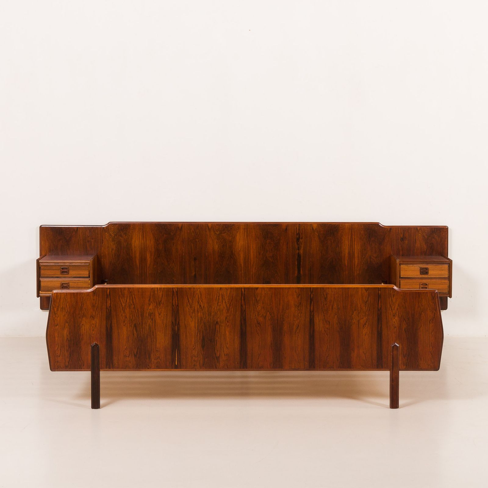 Mid Century Queen Size Scandinavian Bed In Rosewood 1960s photo Furniture