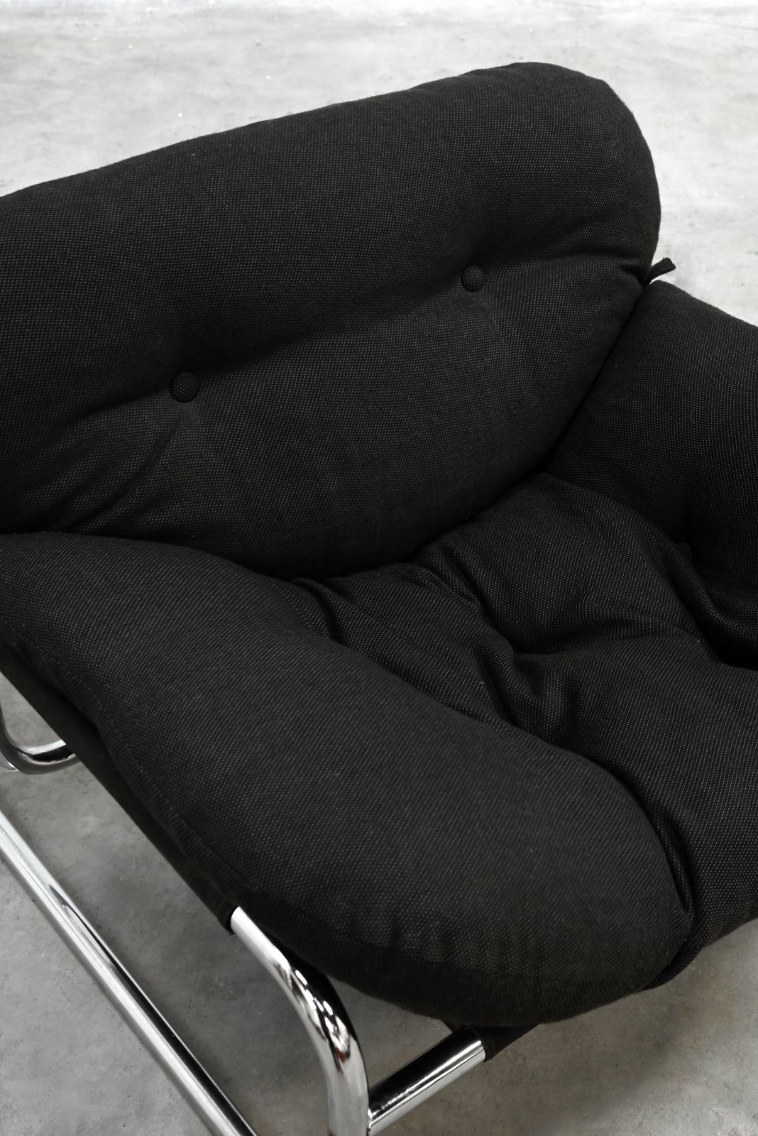 Johan Bertil Häggström Tubular Lounge Chair For Swed Form, Sweden, 1970s photo vintage