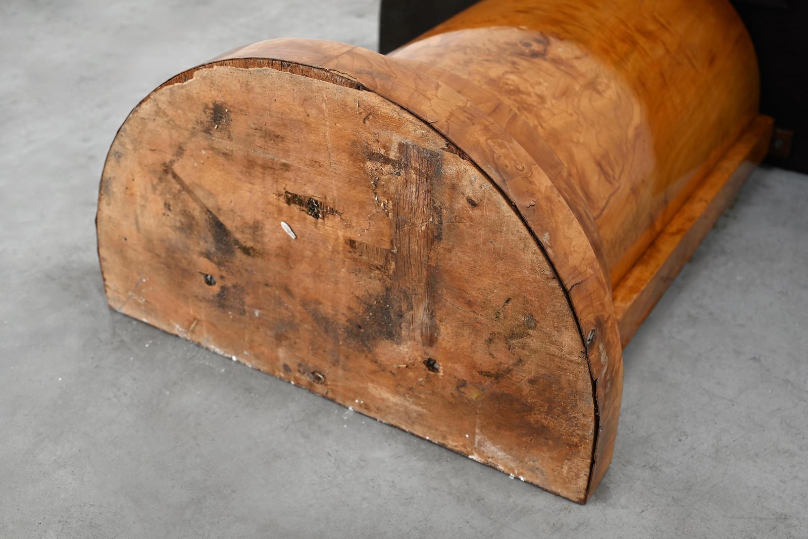 photo furniture Art Deco Burl Wood Console Table, France, 1930s