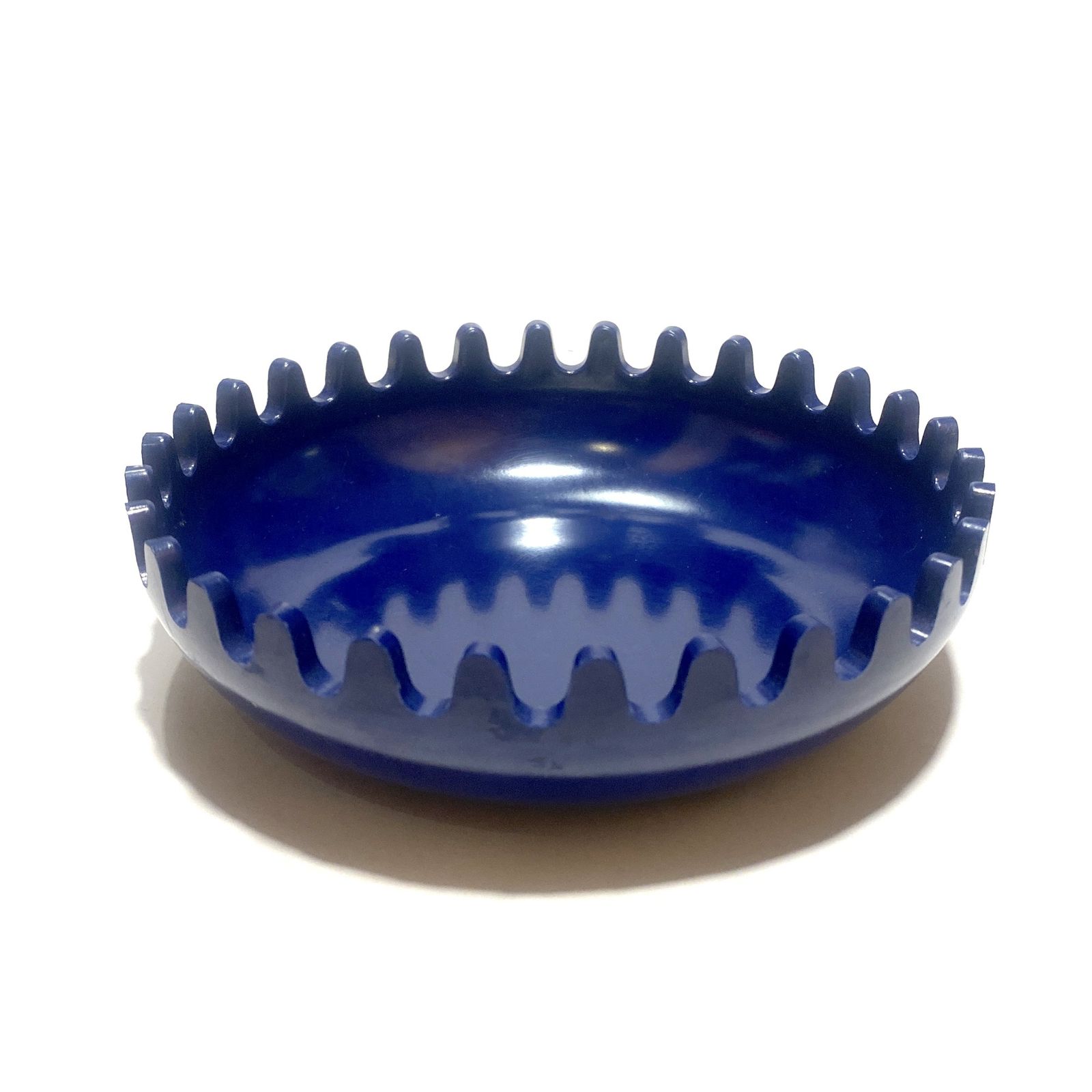 Blue & Navy Clam Ashtray By Alan Fletcher, 1972 Space Age Design photo 124.99