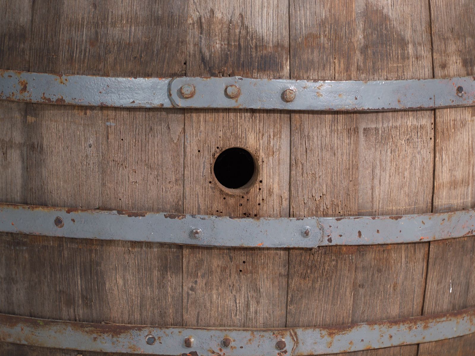 Antique Wooden Barrel With Iron Straps – Central Europe, Circa 1920 photo for sale