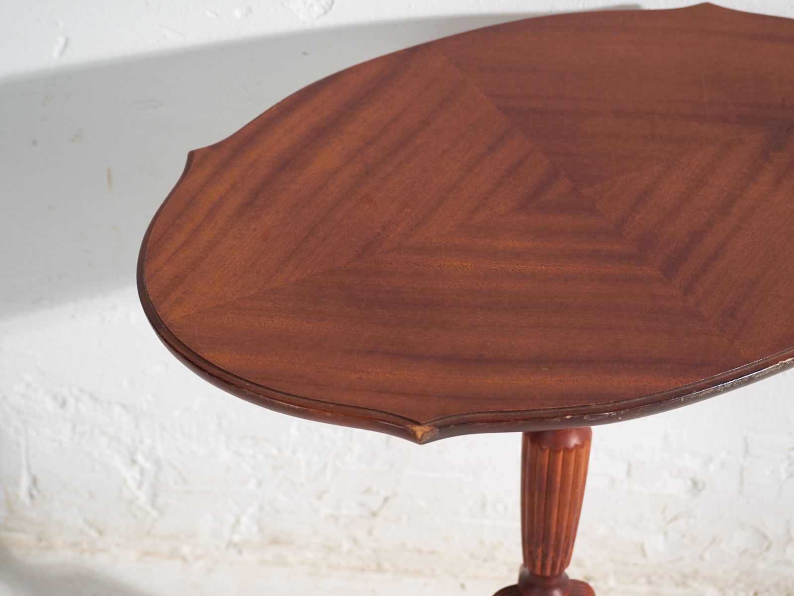 Antique Tripod Side Table In Mahogany Wood – Central Europe, Circa 1930 photo furniture
