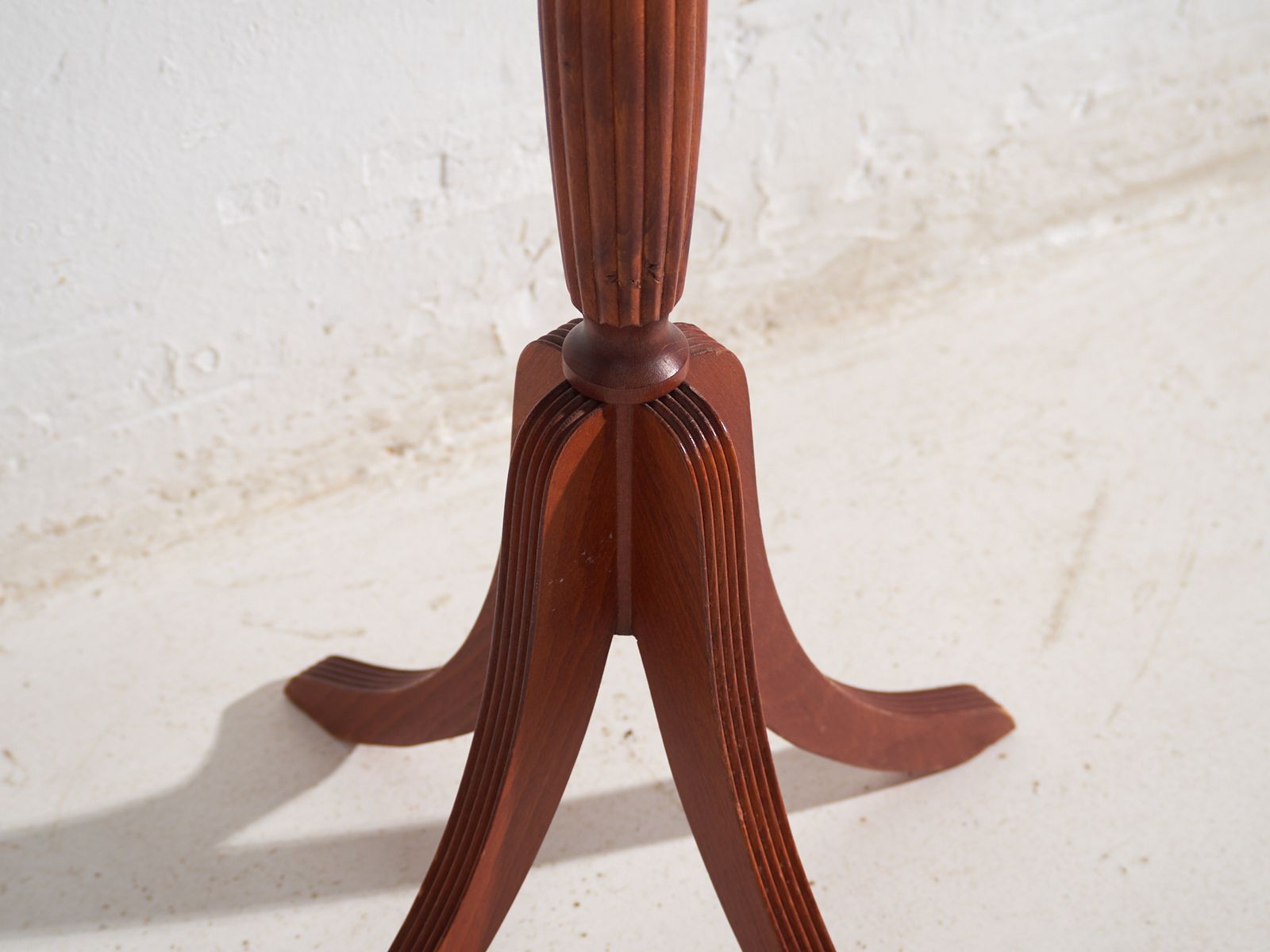 Antique Tripod Side Table In Mahogany Wood – Central Europe, Circa 1930 photo Furniture