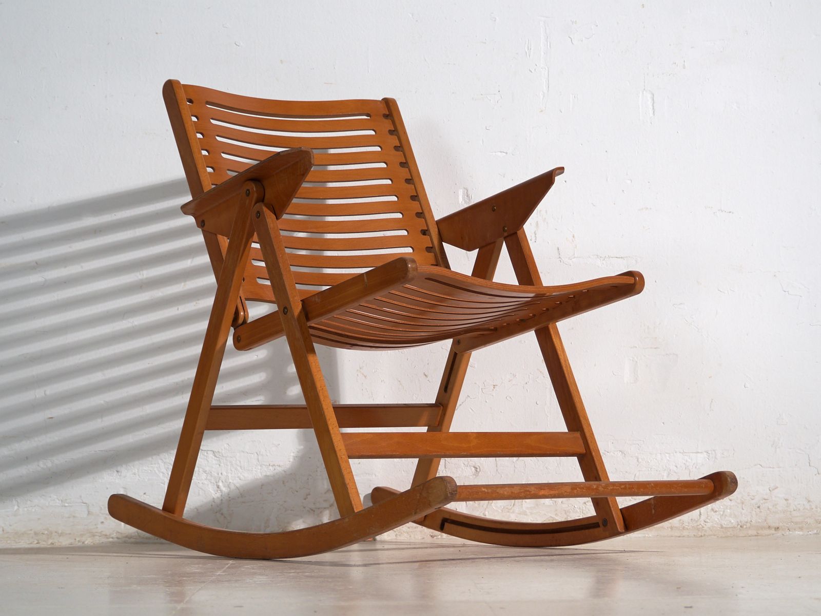 Antique Folding Rex Rocking Chair By Niko Kralj – Slovenia, Circa 1970 photo furniture