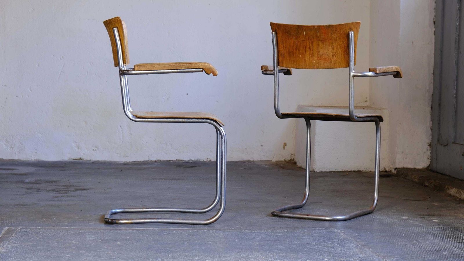 1 Of 2 Bauhaus Cantilever Armchairs, Model S 43 F photo furniture