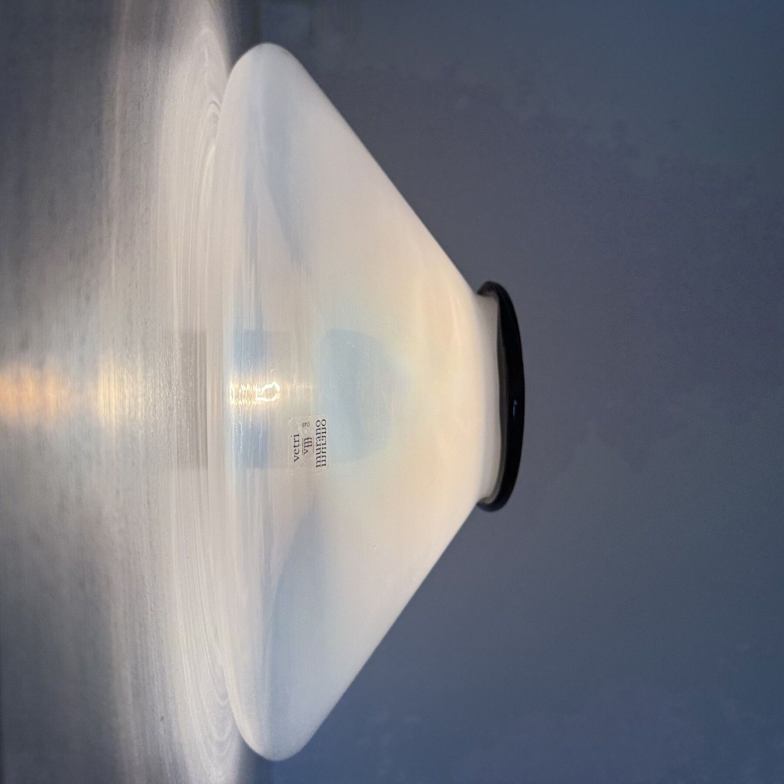 Mid Century Design Murano Glass Leucos Flush Mount Sconce, Jaren 1980, Italië photo vinterior